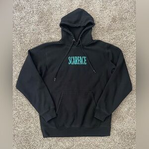 Men’s Scarface x Shoe Palace Black Pullover Hoodie Size L Large